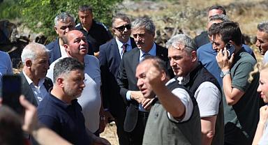 Başkan Yusuf Alemdar ihbardan hemen sonra bölgeye hareket etti