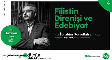 Filistinli Şair İbrahim Nasrallah Sakarya’ya geliyor!