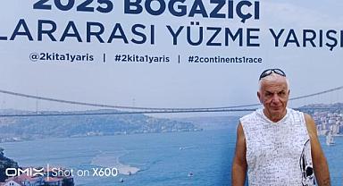 Hendekli Yüzücü Ahmet Tamtabak, Boğaziçi Kıtalararası Yüzme Yarışmasında... 