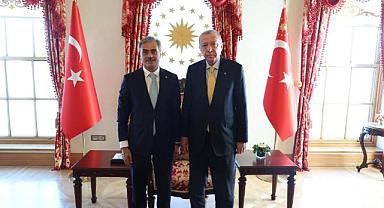 Başkan Alemdar, Cumhurbaşkanı Erdoğan'la Dolmabahçe'de birebir görüştü!