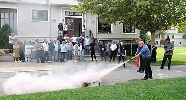 İtfaiyeden Yangın Anında Doğru Müdahale Eğitimi