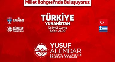 Milli heyecan Millet Bahçesi’nde dev ekranda yaşanacak