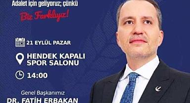 YENİDEN REFAH PARTİSİ HENDEK İLÇE TEŞKİLATINDAN KONGRE DAVETİ!