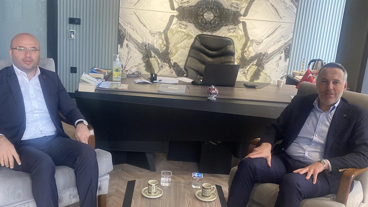 Alkaş AK Parti İl Başkanı Yunus Tever’i Ağırladı