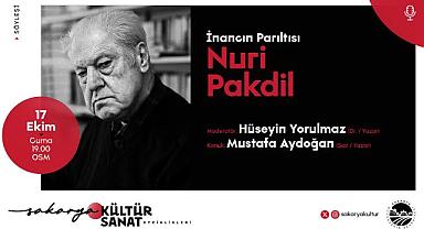 Nuri Pakdil’in fikri Mirası OSM’de Konuşulacak