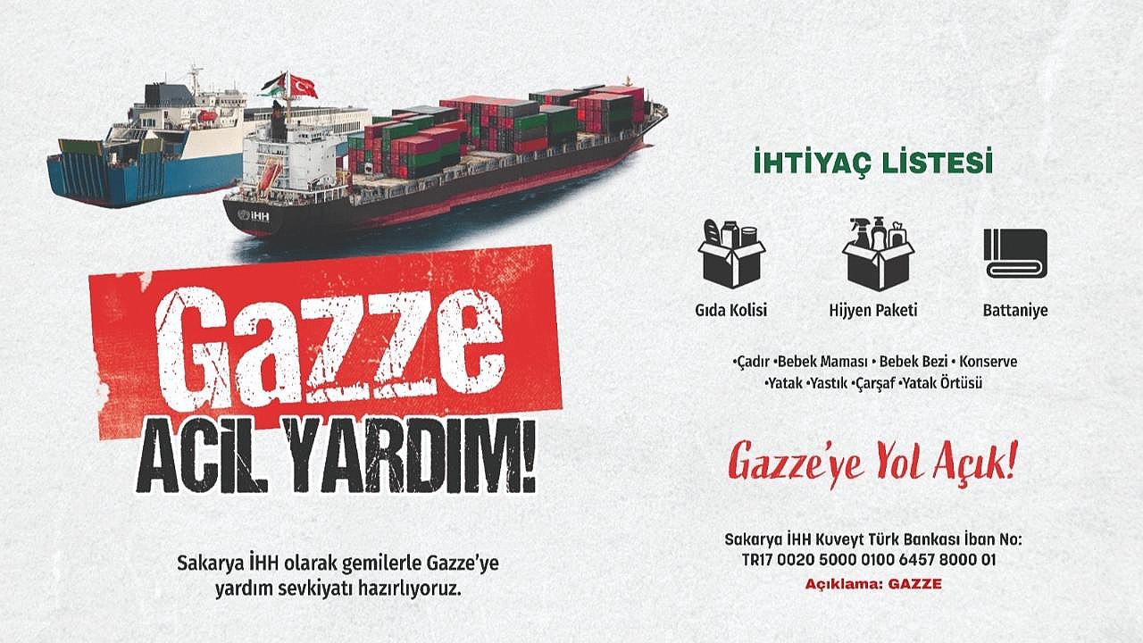 Sakarya İHH’dan Gazze İçin Acil Yardım Seferberliği