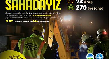 SASKİ Yağış Uyarısına Karşı 270 Personel Ve 92 Araçla Şehir Genelinde 7/24 Sahada 