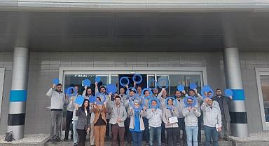 HENDEK İLÇE SAĞLIK MÜDÜRLÜĞÜNDEN, FABRİKA ÇALIŞANLARINA MAVİ HALKA İLE DİYABET FARKINDALIĞI