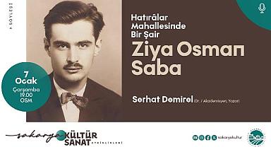 Büyükşehir’den Edebiyatseverlere Ziya Osman Saba Söyleşisi
