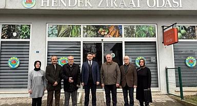 HENDEK KAYMAKAMI GÖKPINAR, ZİRAAT ODASINI ZİYARET ETTİ