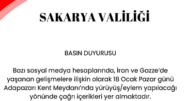 VALİLİK, İZİNSİZ YÜRÜYÜŞ VE EYLEME DUR DEDİ