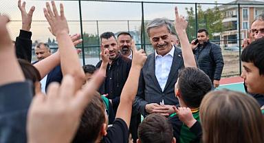 Başkan Yusuf Alemdar Söz Vermişti İşlemler Tamamlandı Gençlerimizin Sporla Büyüyeceği 10 Futbol, Basketbol, Voleybol Sahası Hazır