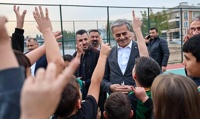Başkan Yusuf Alemdar Söz Vermişti İşlemler Tamamlandı Gençlerimizin Sporla Büyüyeceği 10 Futbol, Basketbol, Voleybol Sahası Hazır