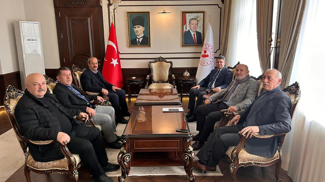 Başkanlardan Kaymakam Gökpınar'a ziyaret