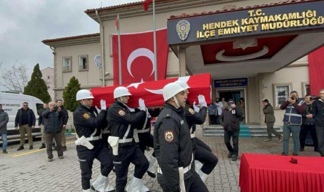 Hendek'te görev yapan şehit Polise veda töreni!