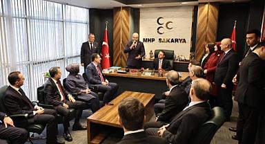 ADALET BAKANI AKIN GÜRLEK’TEN MHP SAKARYA İL BAŞKANLIĞINA ZİYARET 