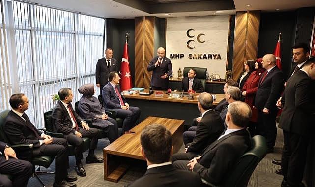 ADALET BAKANI AKIN GÜRLEK’TEN MHP SAKARYA İL BAŞKANLIĞINA ZİYARET 