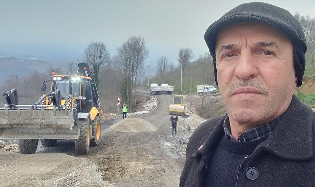 BÜYÜKŞEHİR EKİPLERİ ÇÖKEN BAKACAK YOLUNU TAMİR EDİYOR