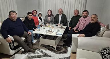 MHP İL BAŞKANI OĞUZ ALKAŞ’TAN ÜLKÜCÜ ŞEHİT ADEM TAMAY’IN AİLESİNE ZİYARET 