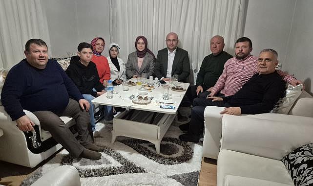 MHP İL BAŞKANI OĞUZ ALKAŞ’TAN ÜLKÜCÜ ŞEHİT ADEM TAMAY’IN AİLESİNE ZİYARET 