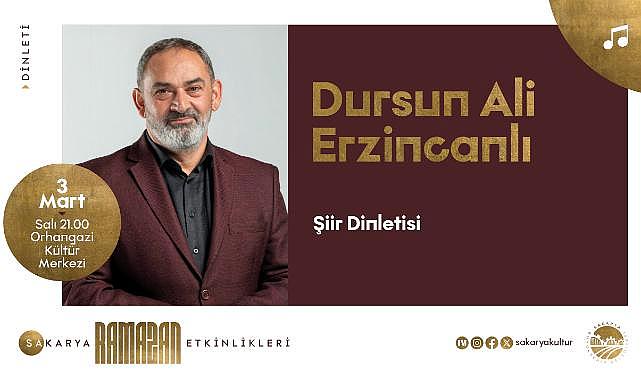 Ramazan takvimine Dursun Ali Erzincanlı konuk oluyor