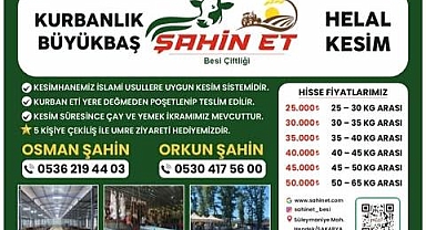 ŞAHİN ET BESİ ÇİFLİĞİYLE GÖRÜŞMEDEN KURBANLIK ALINMAZ...