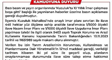 AKYAZI BELEDİYESİNDEN BASIN AÇIKLAMASI