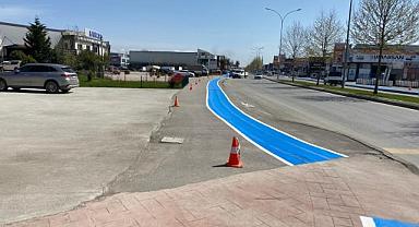 Büyükşehir’den Erenler’de Bisiklet Yollarına Güvenli Dokunuş
