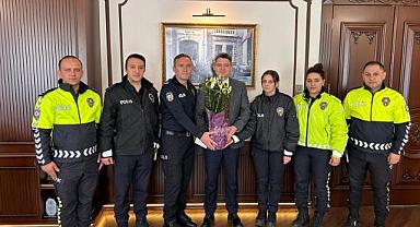 KAYMAKAM GÖKPINAR'A POLİS HAFTASI ZİYARETİ