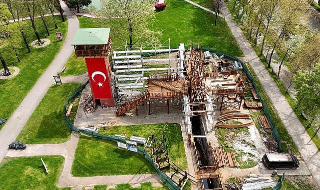 Sakarya'nın kültürel simgesi Tarihi Çark’ta titiz çalışma devam ediyor