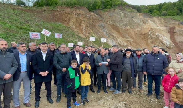 HENDEK'TE TAŞ OCAĞI TEPKİSİ!