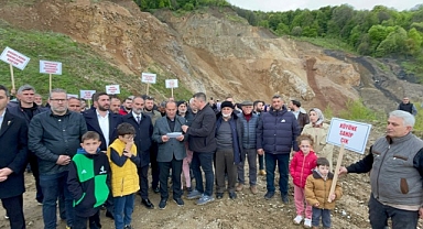 HENDEK'TE TAŞ OCAĞI TEPKİSİ!