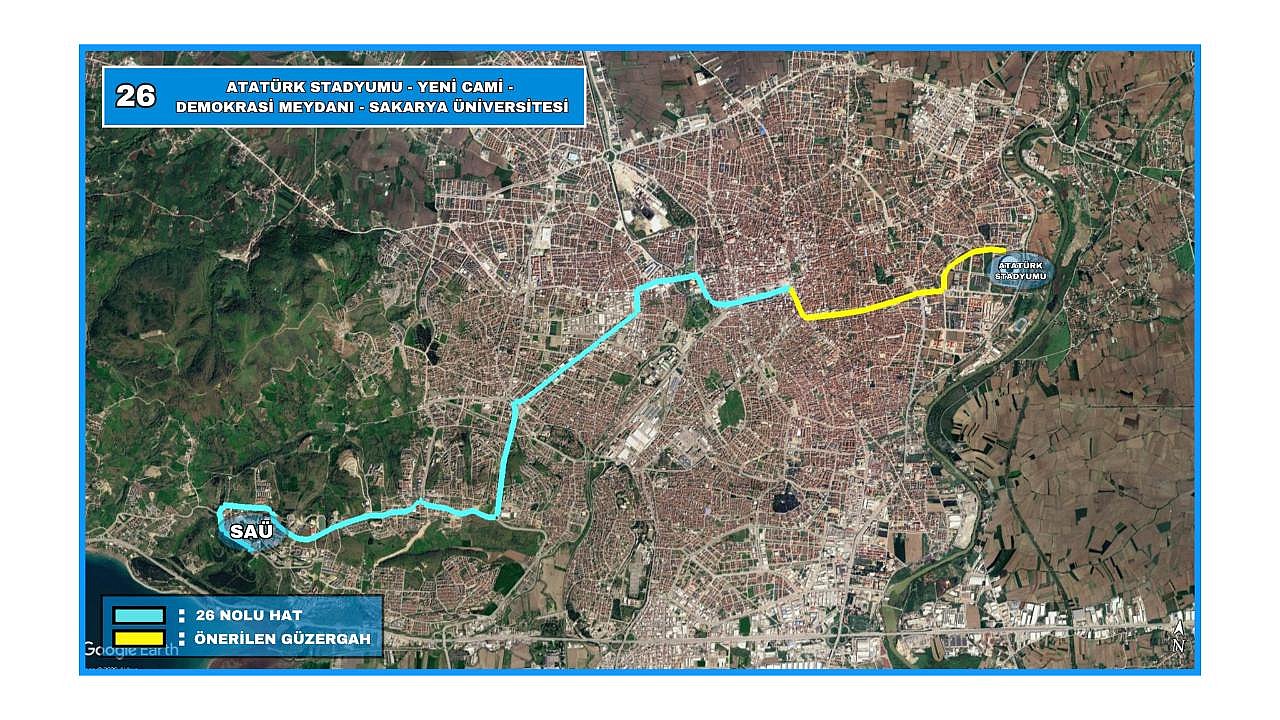Büyükşehir’den 26 numaralı hatta yeni düzenleme
