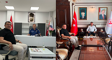KAYMAKAM GÖKPINAR VE İLÇE EMNİYET MÜDÜRÜ AYDINOĞLUNA ZİYARET