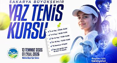 Yaz Spor Okulları’nda Tenis Kursları Başlıyor