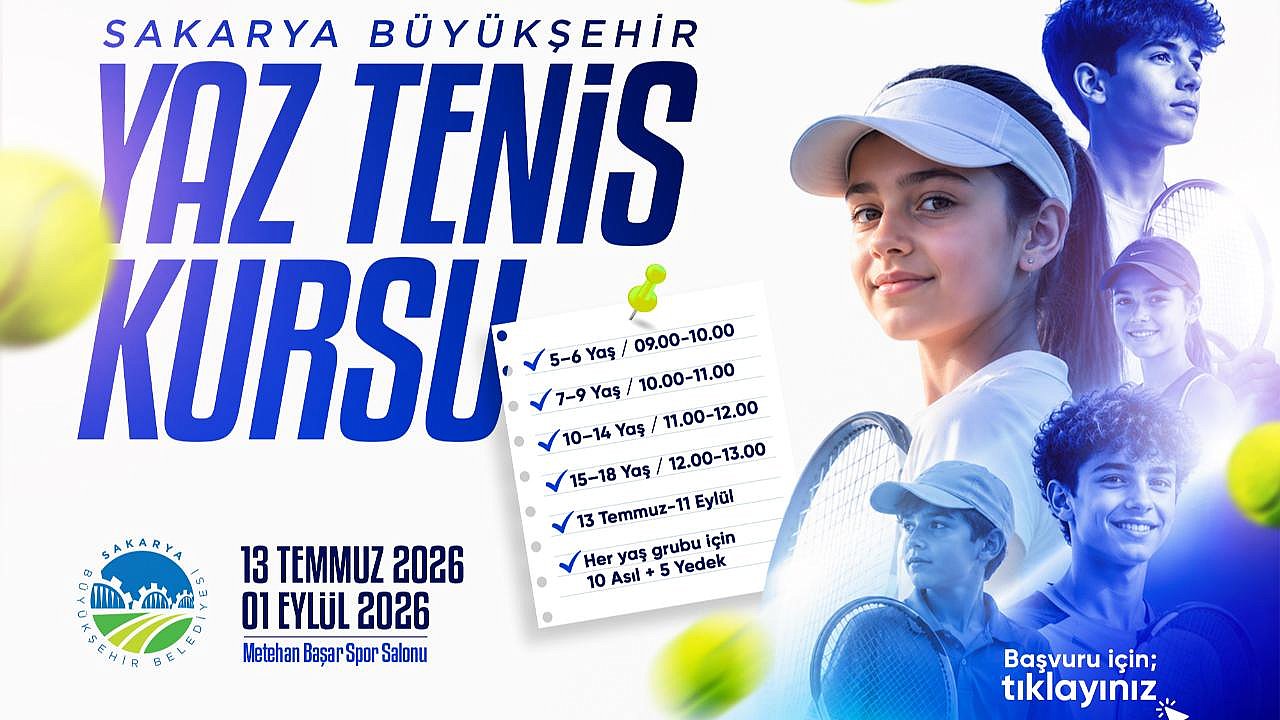 Yaz Spor Okulları’nda Tenis Kursları Başlıyor