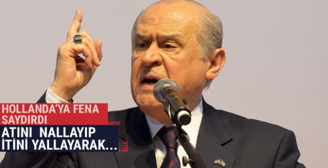 Bahçeli Hollanda'ya fena saydırdı: ATINI NALLAYIP, İTİNİ YALLAYARAK...