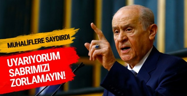 Bahçeli muhaliflere Twitter'dan fena saydırdı! Uyarıyorum...