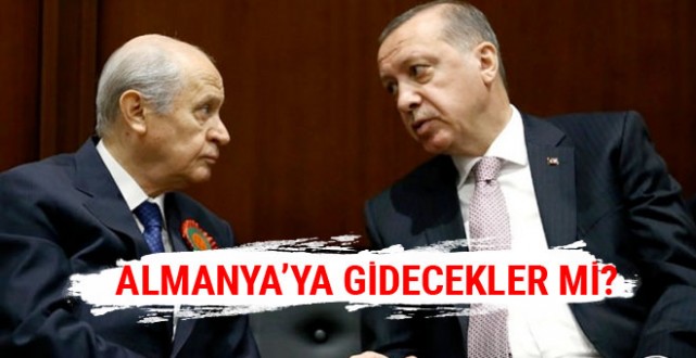 Erdoğan ve Bahçeli Almanya'ya birlikte gidecek mi?
