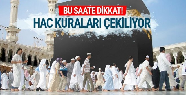 Hac kura sonuçları 2017 çekilişi diyanet sorgulama