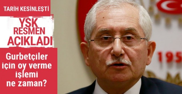 Referandum tarihi kesinleşti YSK Başkanı açıkladı